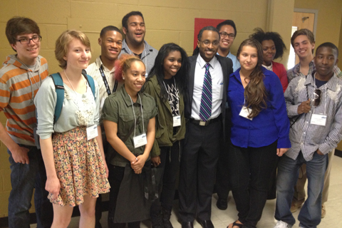 Terrance Green and W Bloomfield students