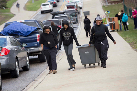 students moving out of the res halls