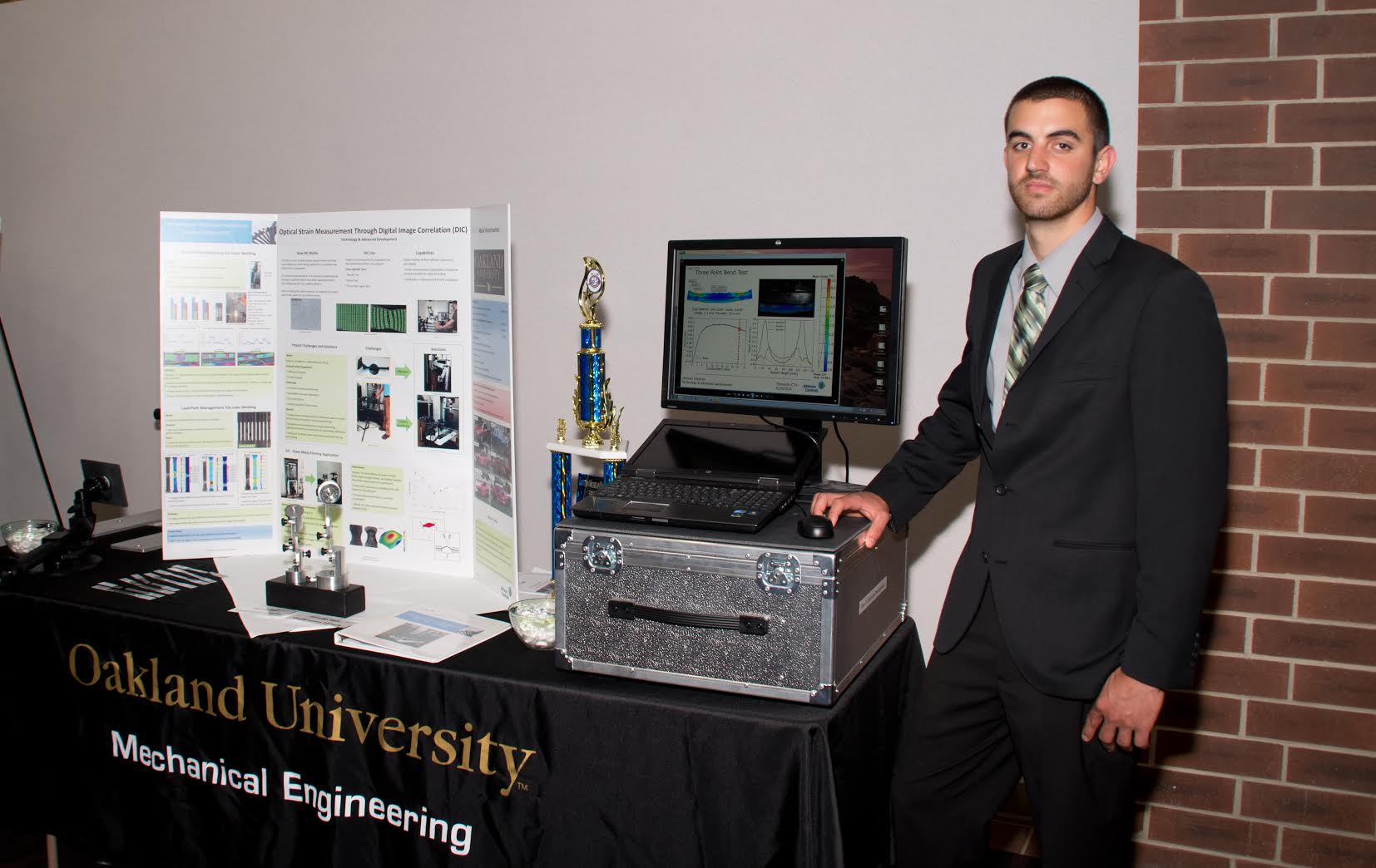 Mechanical engineering student Vincent Seefried was honored as "Best overall" at Johnson Control's Intern Expo.